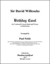 Birthday Carol Concert Band sheet music cover